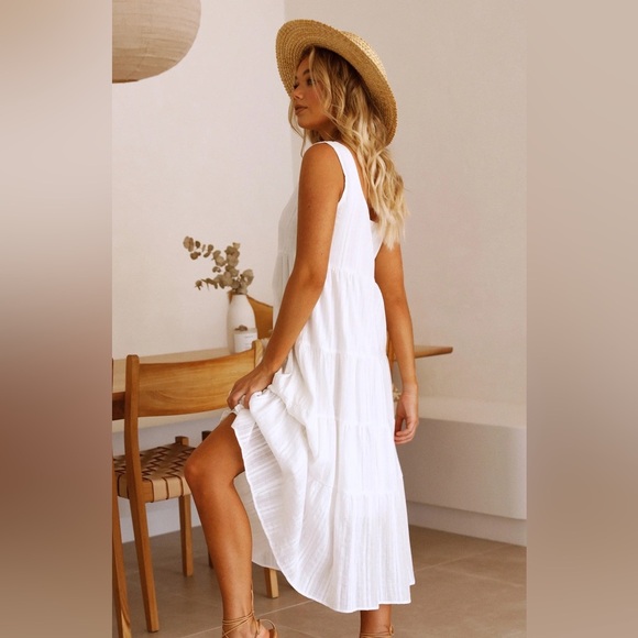 Billy J Liza Midi Dress White - Picture 4 of 11